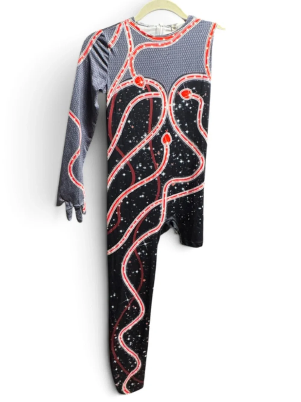 NWT Girls Snake Costume Bodysuit Size 140 8-10 Stage Halloween